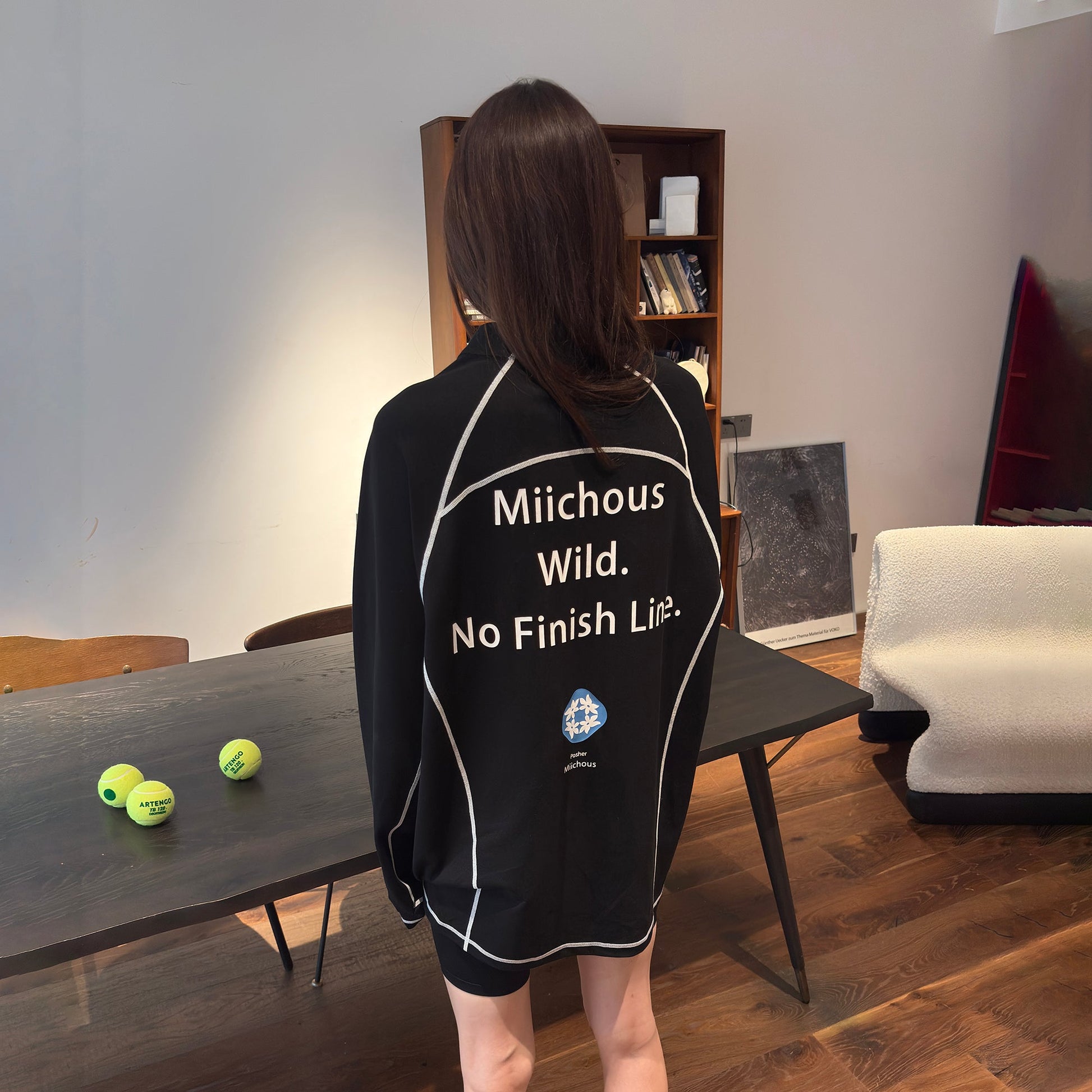 MIICHOUS Contrast Stitching Long-Sleeve Tee-L/S Tee-S-Free Shipping Leatheretro