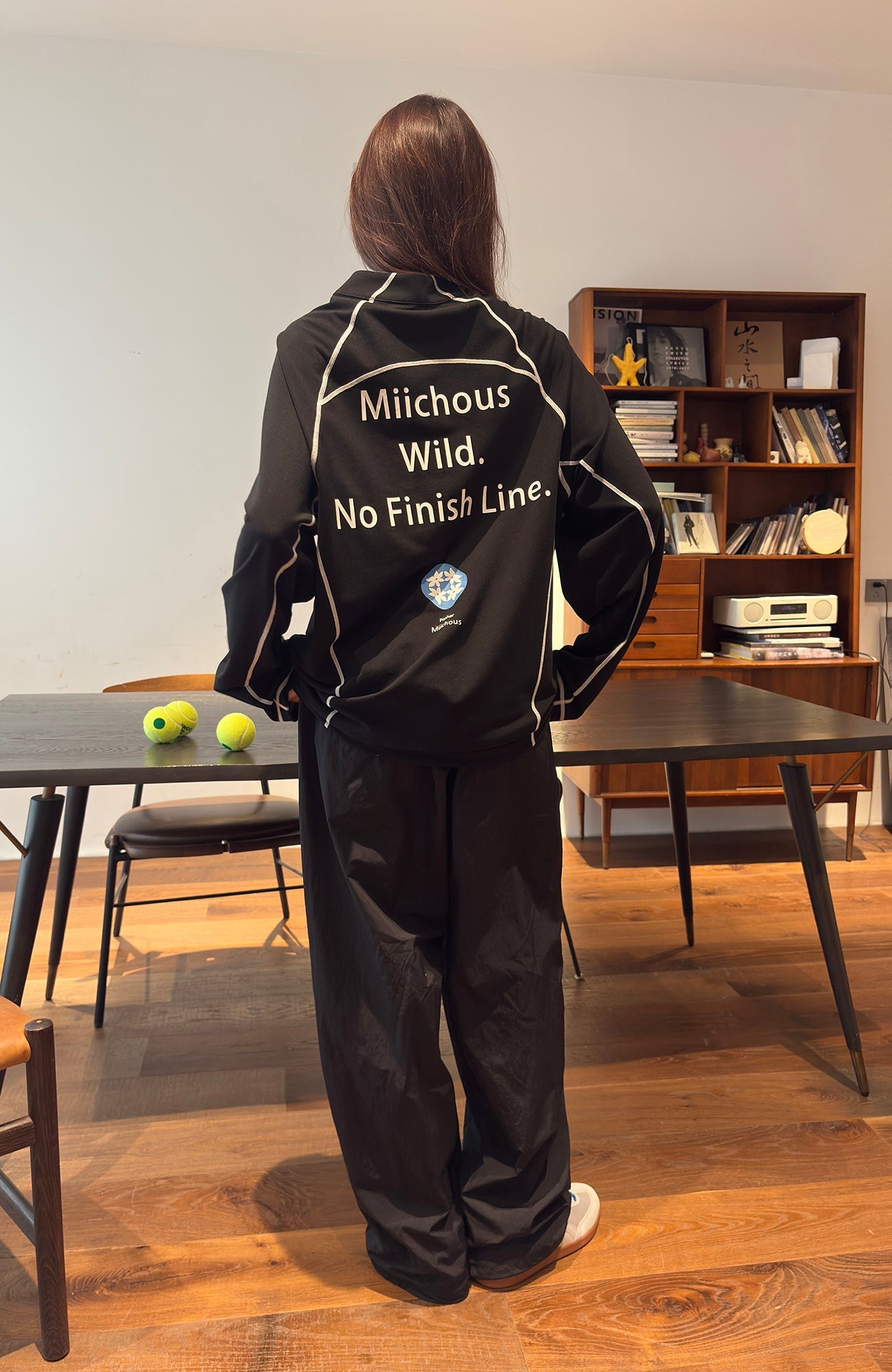 MIICHOUS Contrast Stitching Long-Sleeve Tee-L/S Tee-S-Free Shipping Leatheretro