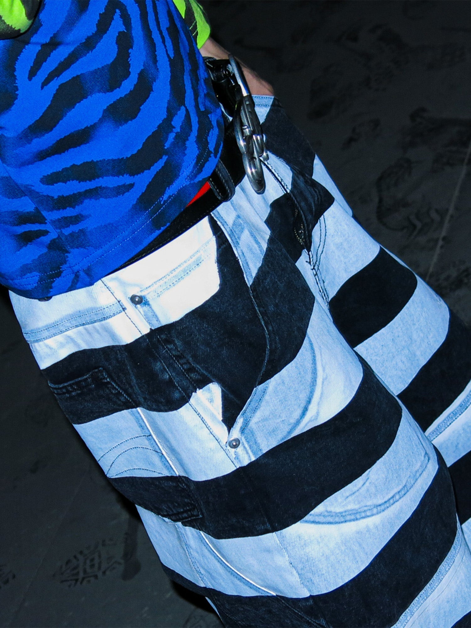 PCCVISION Striped Straight-Leg Pants-Pants-S-Free Shipping Leatheretro