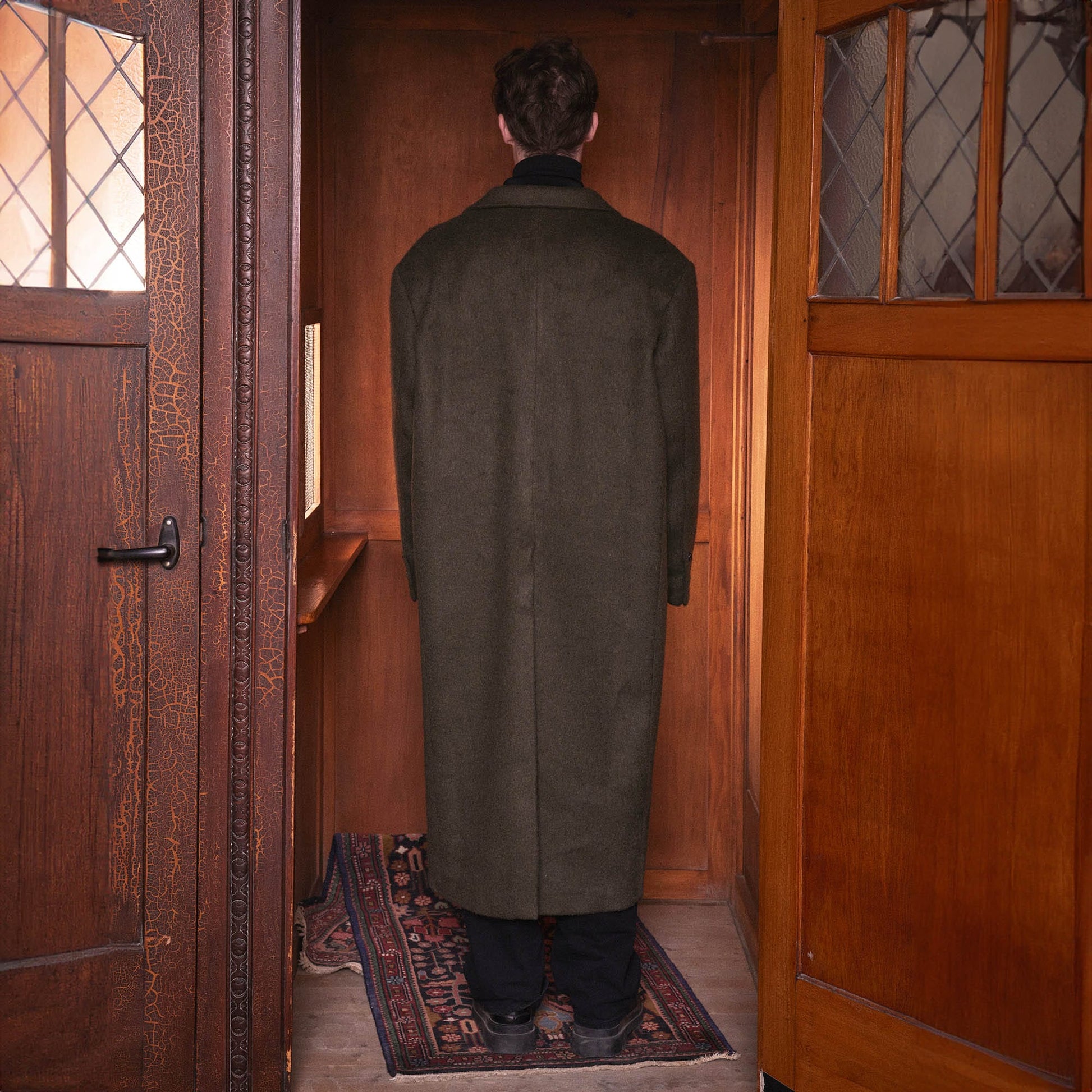 KADAKADA Wool-Blended Oversized Long Coat-Jacket-M-Free Shipping Leatheretro