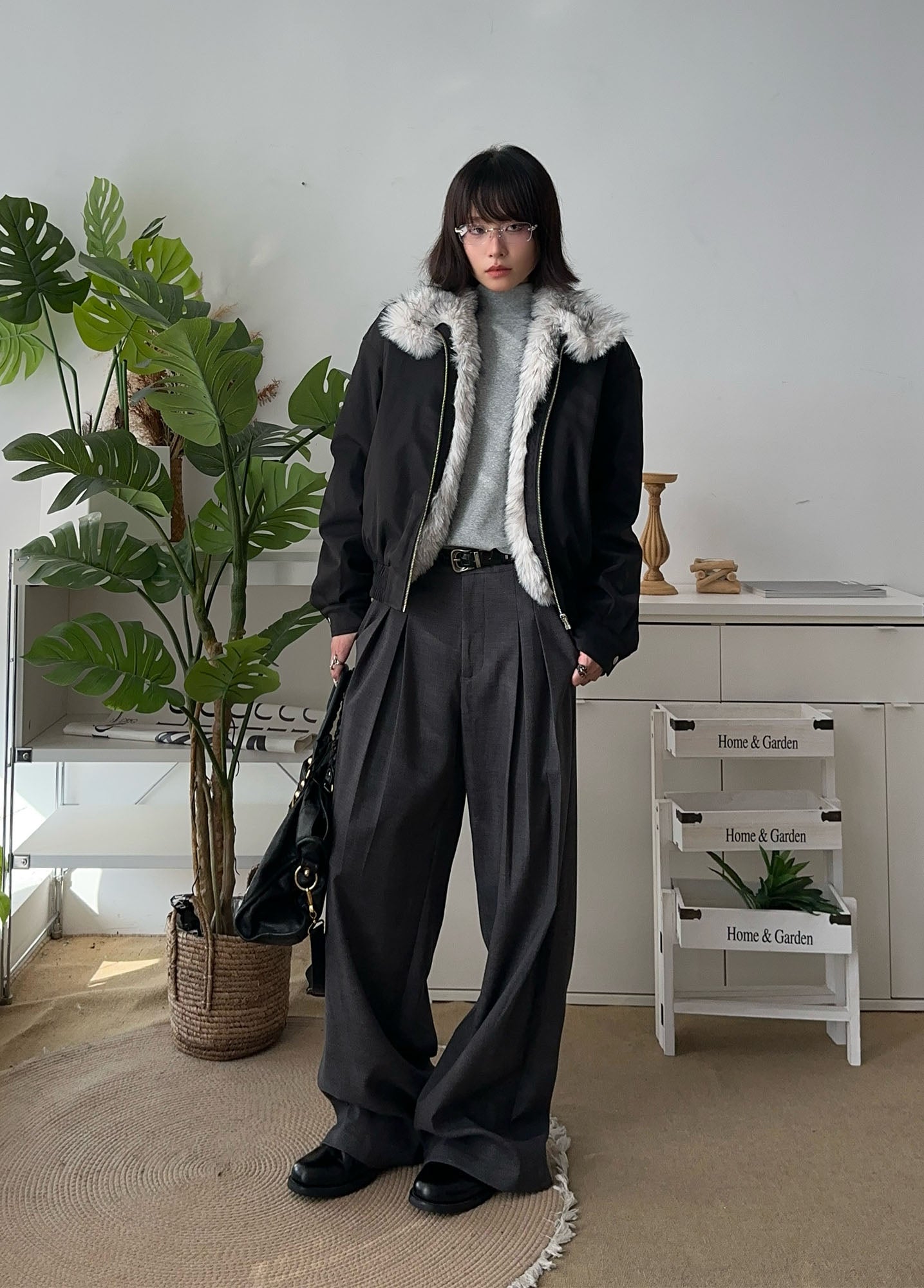 OKAYTHXBYE Faux Fur Lined Puffer Jacket-Jacket-S (Preorder)-Free Shipping Leatheretro