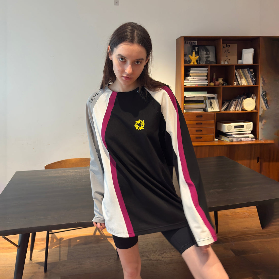 MIICHOUS Asymmetric Colorblocked Quick-Dry Long-Sleeve Tee-L/S Tee-S-Free Shipping Leatheretro