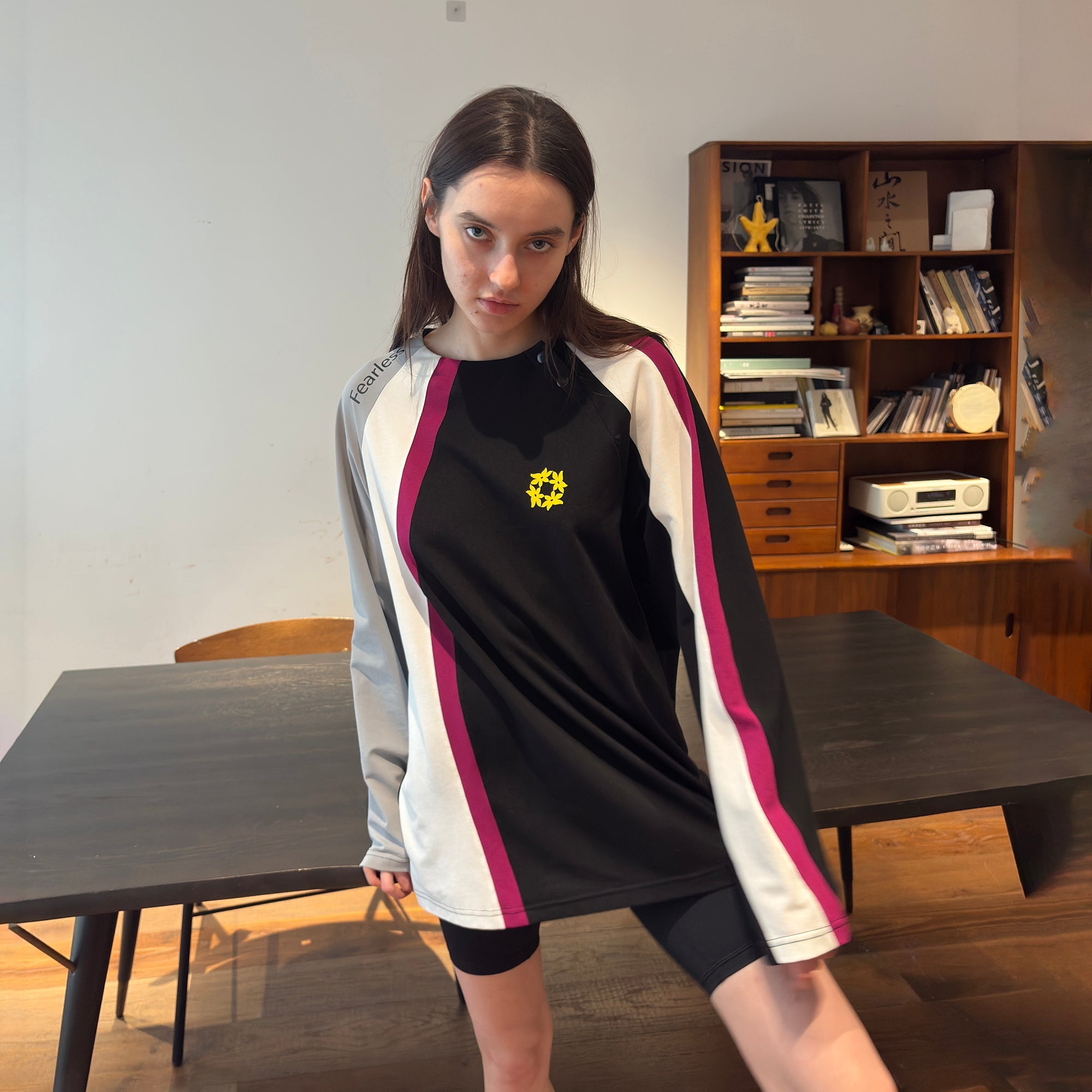 MIICHOUS Asymmetric Colorblocked Quick-Dry Long-Sleeve Tee-L/S Tee-S-Free Shipping Leatheretro