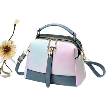 Ice Cream Texture One-Shoulder Messenger Bag-Handbags-Black-Free Shipping Leatheretro
