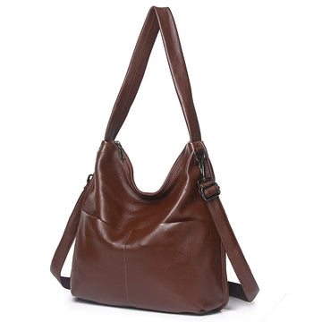 Korean Casual Large Capacity Women's Shoulder Bag-Handbags-Brown-Free Shipping Leatheretro