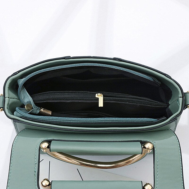 Korean Version Fashion Trendy Ladies Party Bag-Handbags-Black-Free Shipping Leatheretro