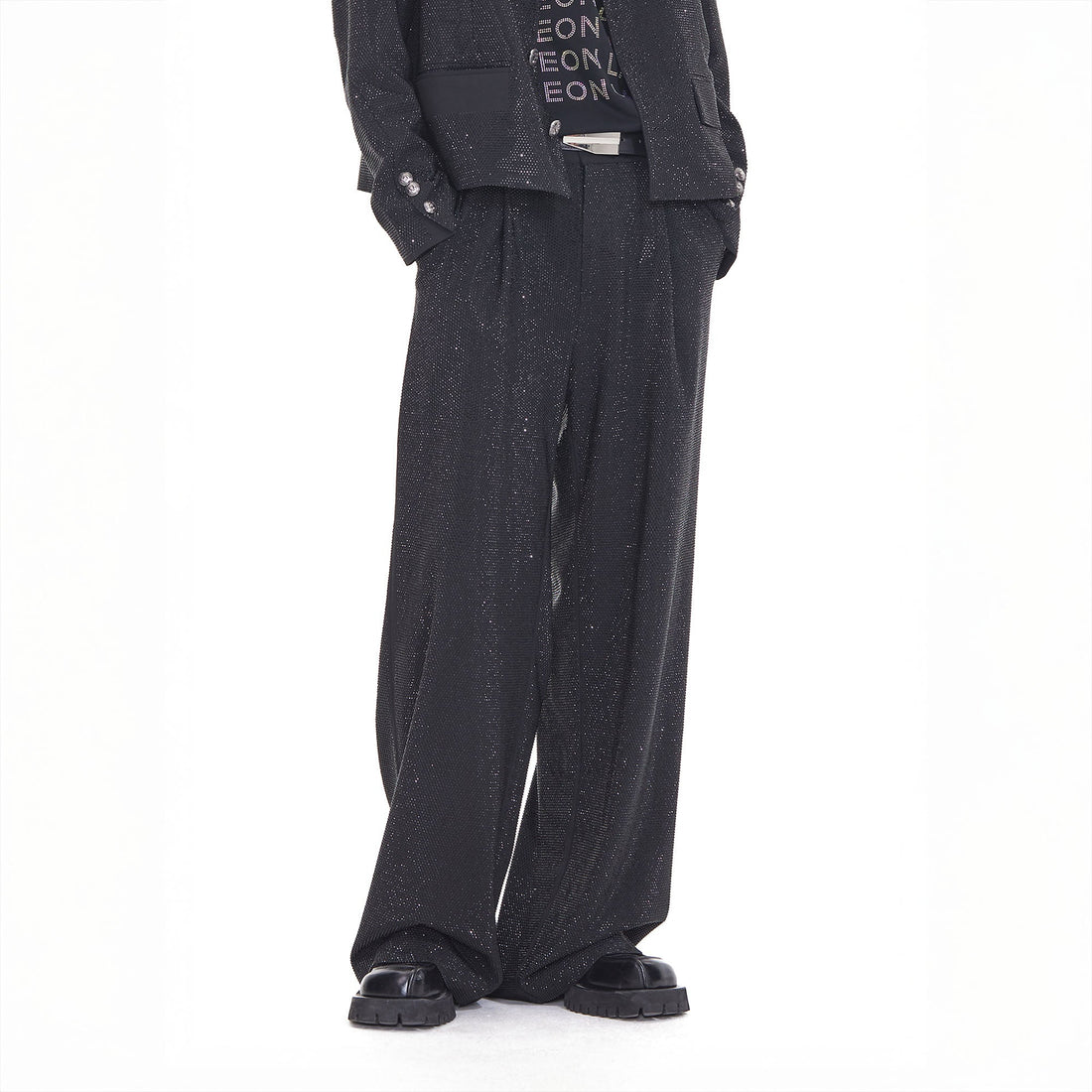 FACEONLAB Diamond Straight-Leg Pants-Pants-M (Preorder)-Free Shipping Leatheretro