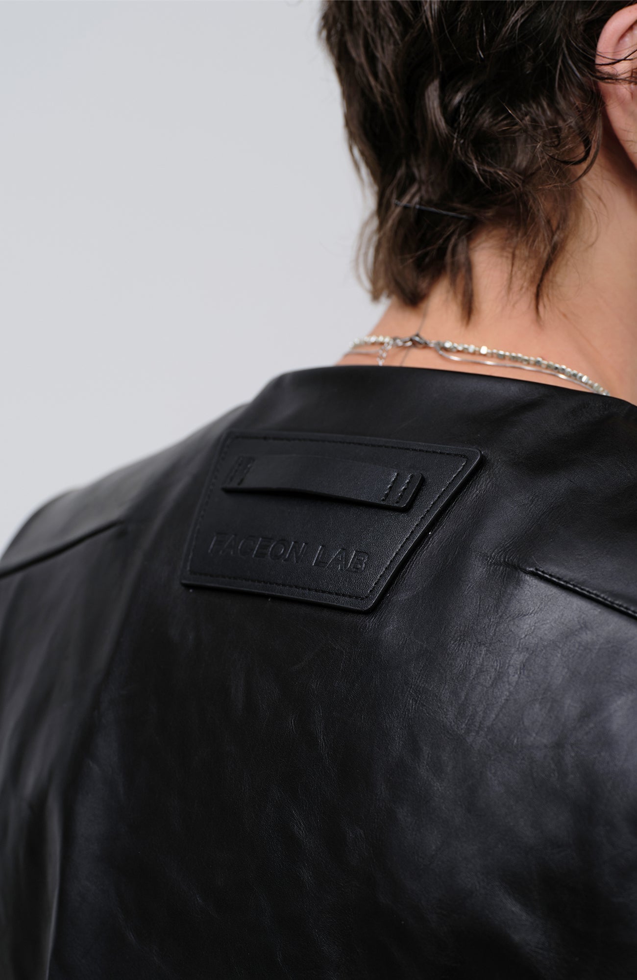FACEONLAB Reversible Moto Leather Vest Black-Vest-M-Free Shipping Leatheretro