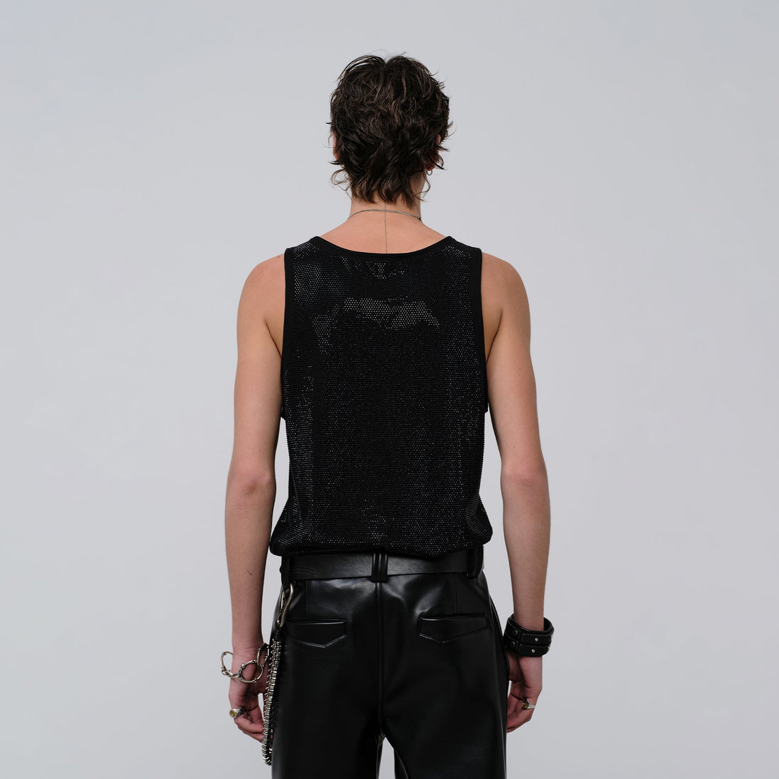 FACEONLAB Venom Diamond Punk Tank Black-Tank Top-M (Preorder)-Free Shipping Leatheretro