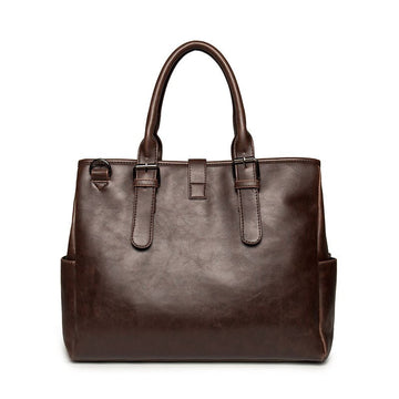 Large Capacity Retro Leather Briefcase-Briefcase-Free Shipping Leatheretro