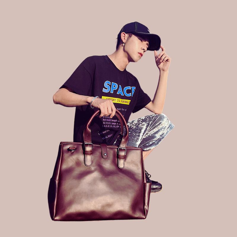 Large Capacity Retro Leather Briefcase-Briefcase-Free Shipping Leatheretro