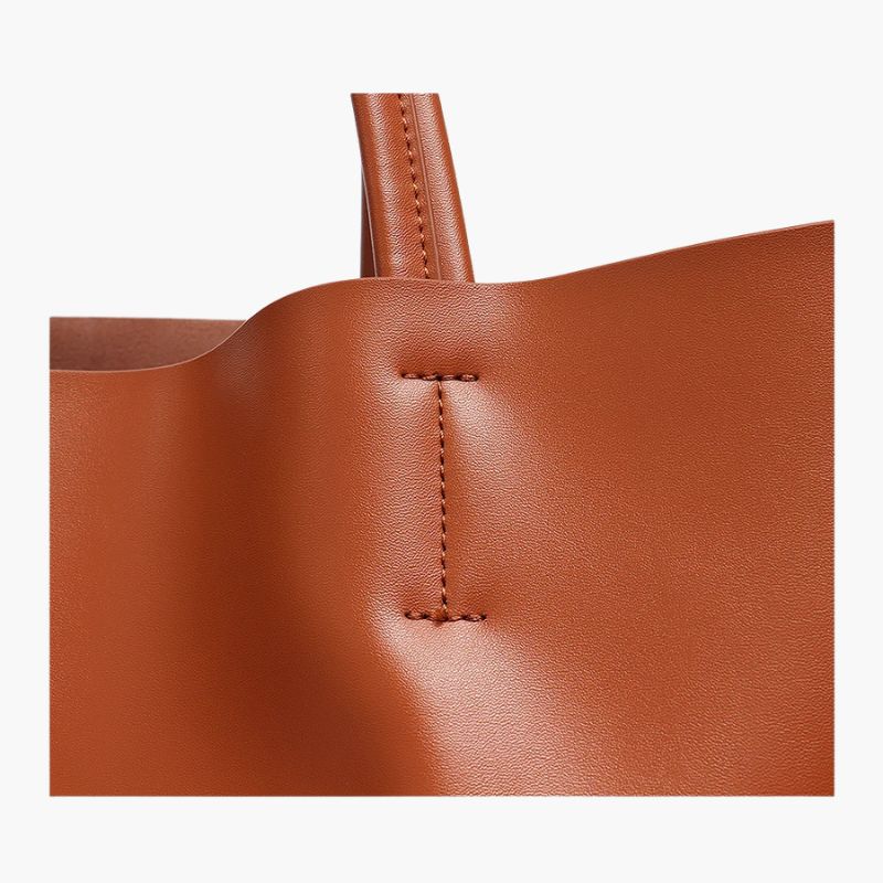 Large Capacity Women's Fashionable Real Leather Tote Bag-Tote Bag-Green-Free Shipping Leatheretro