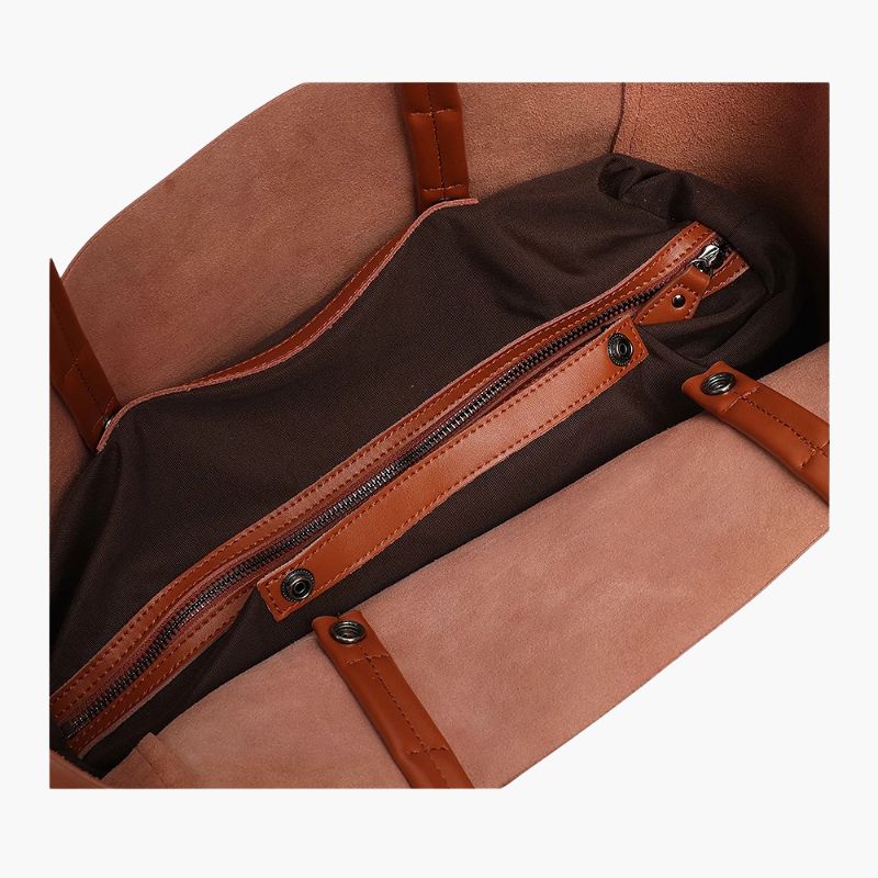 Large Capacity Women's Fashionable Real Leather Tote Bag-Tote Bag-Green-Free Shipping Leatheretro