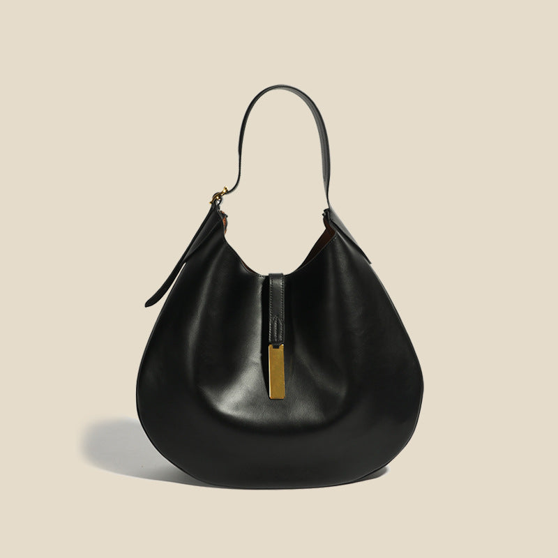 Vintage Fashion Women's Shoulder Bag | Large Hobo Tote Handbag-Tote Bag-Black-Free Shipping Leatheretro