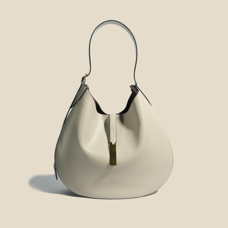 Vintage Fashion Women's Shoulder Bag | Large Hobo Tote Handbag-Tote Bag-White-Free Shipping Leatheretro