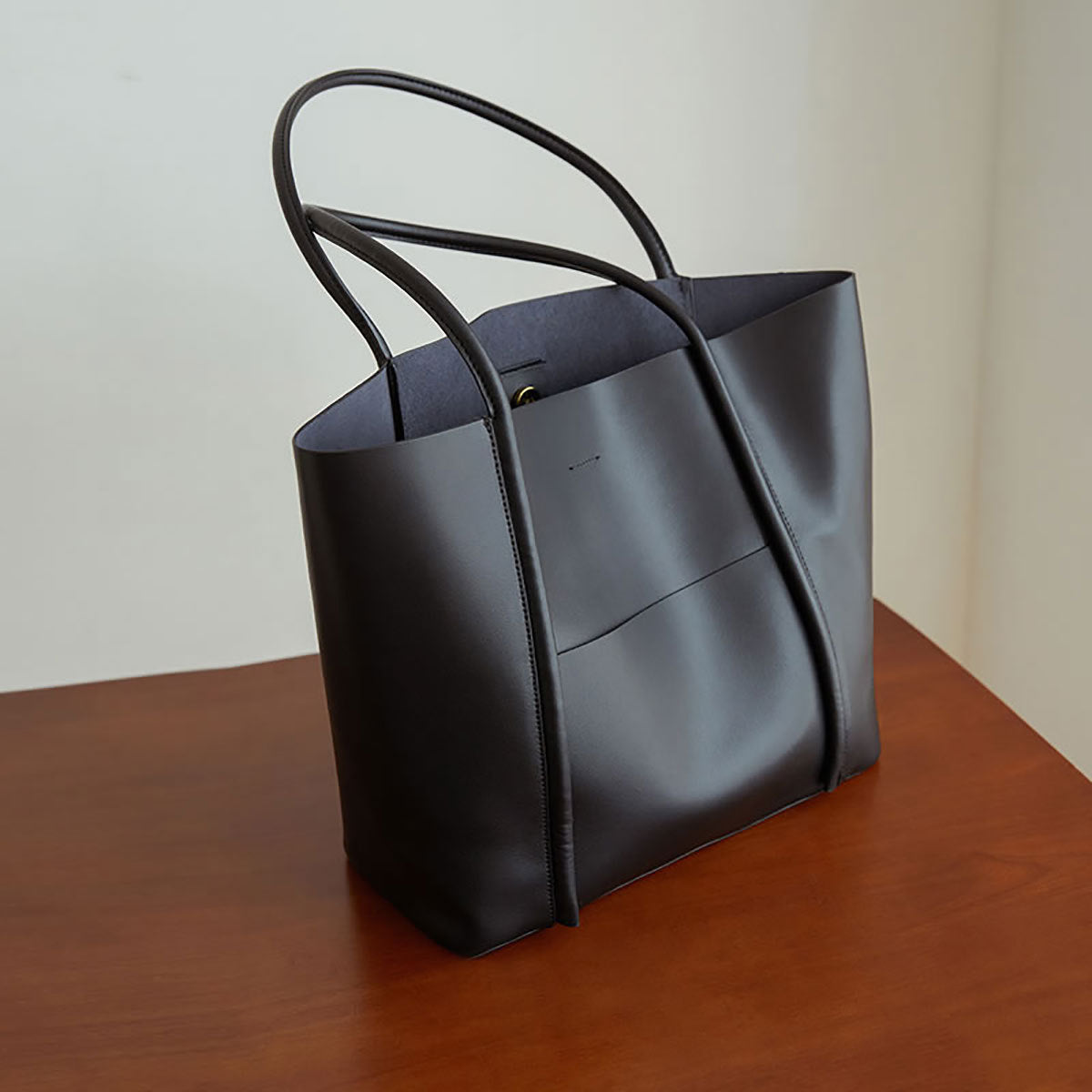 Large Luxury Leather Shoulder Bag Women Tote Bag-Tote Bag-Brown-Free Shipping Leatheretro
