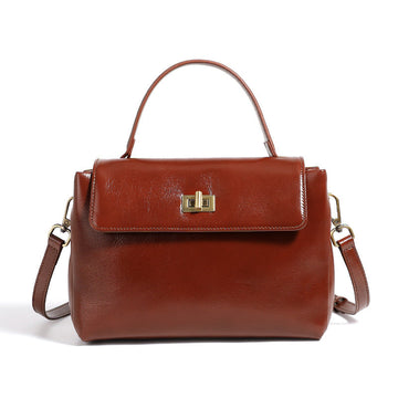 Leather Handbag Fashion Crossbody Bags-Handbags-Coffee-Free Shipping Leatheretro
