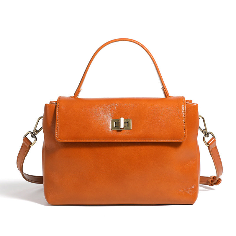 Leather Handbag Fashion Crossbody Bags-Handbags-Coffee-Free Shipping Leatheretro