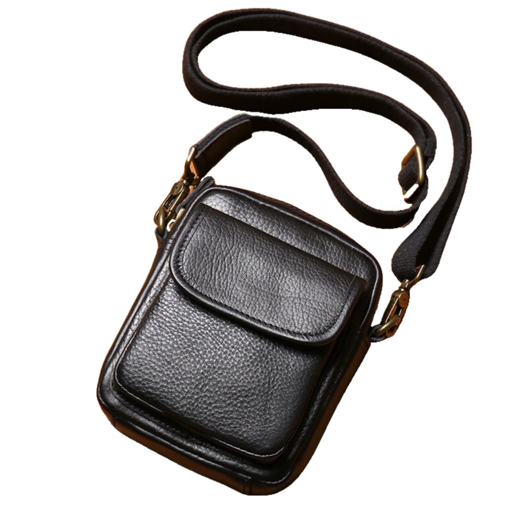 Lightweight Simple Crossbody Sling Bag-Handbags-Black-Free Shipping Leatheretro