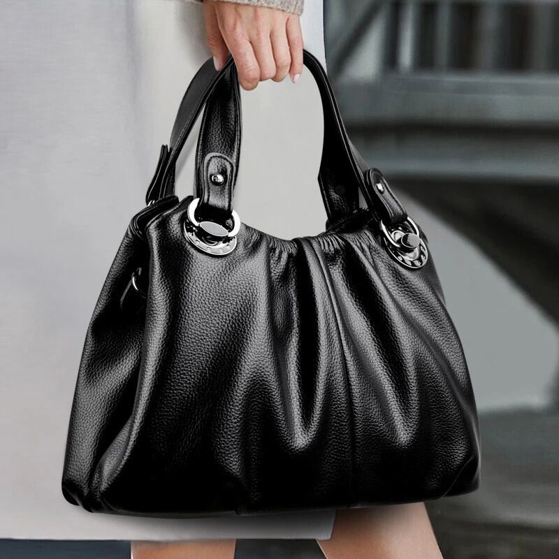 Luxury High-Quality Genuine Leather Women's Shoulder Bag-Handbags-Green-Free Shipping Leatheretro