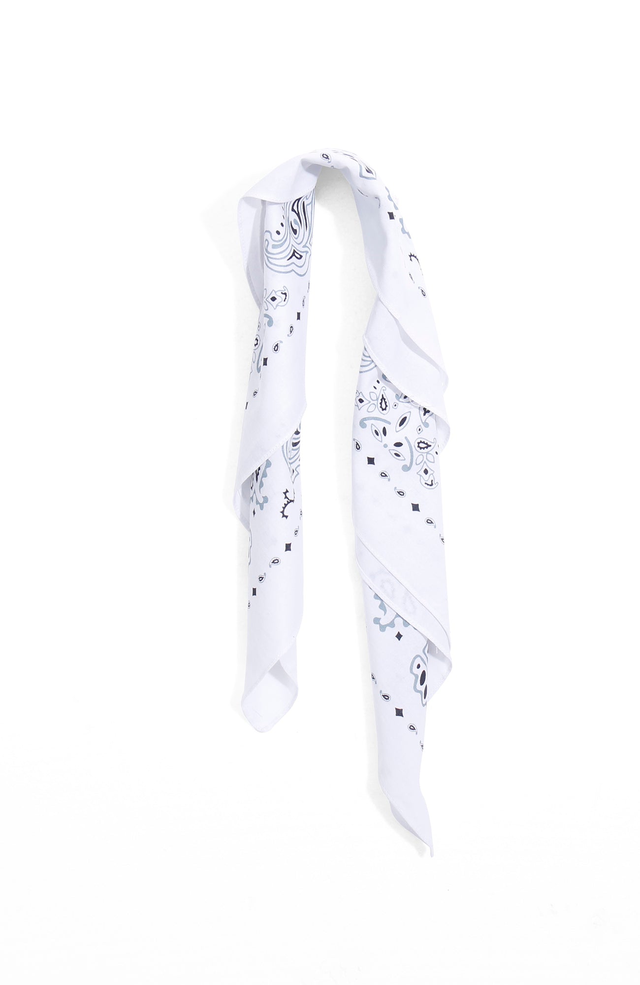 UNTILWERICH Paisley Square Bandana-Accessories-One Size-White-Free Shipping Leatheretro