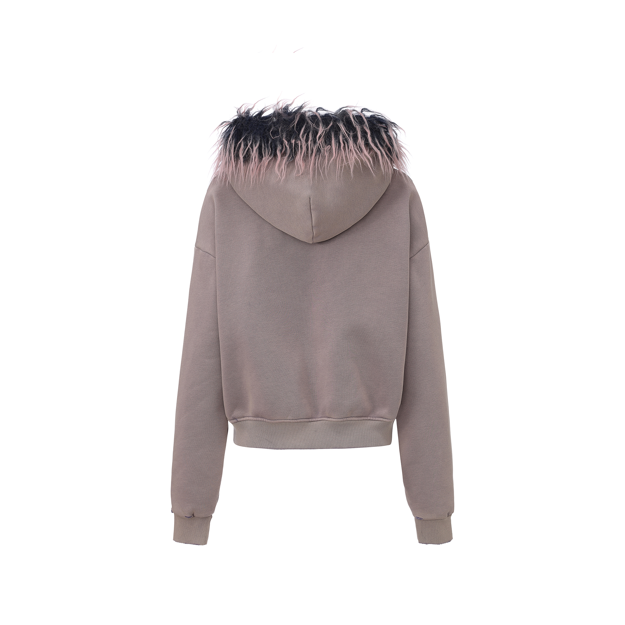 VANN VALRENCE Detachable Faux Fur Hood Distressed Jacket-Jacket-S-Free Shipping Leatheretro