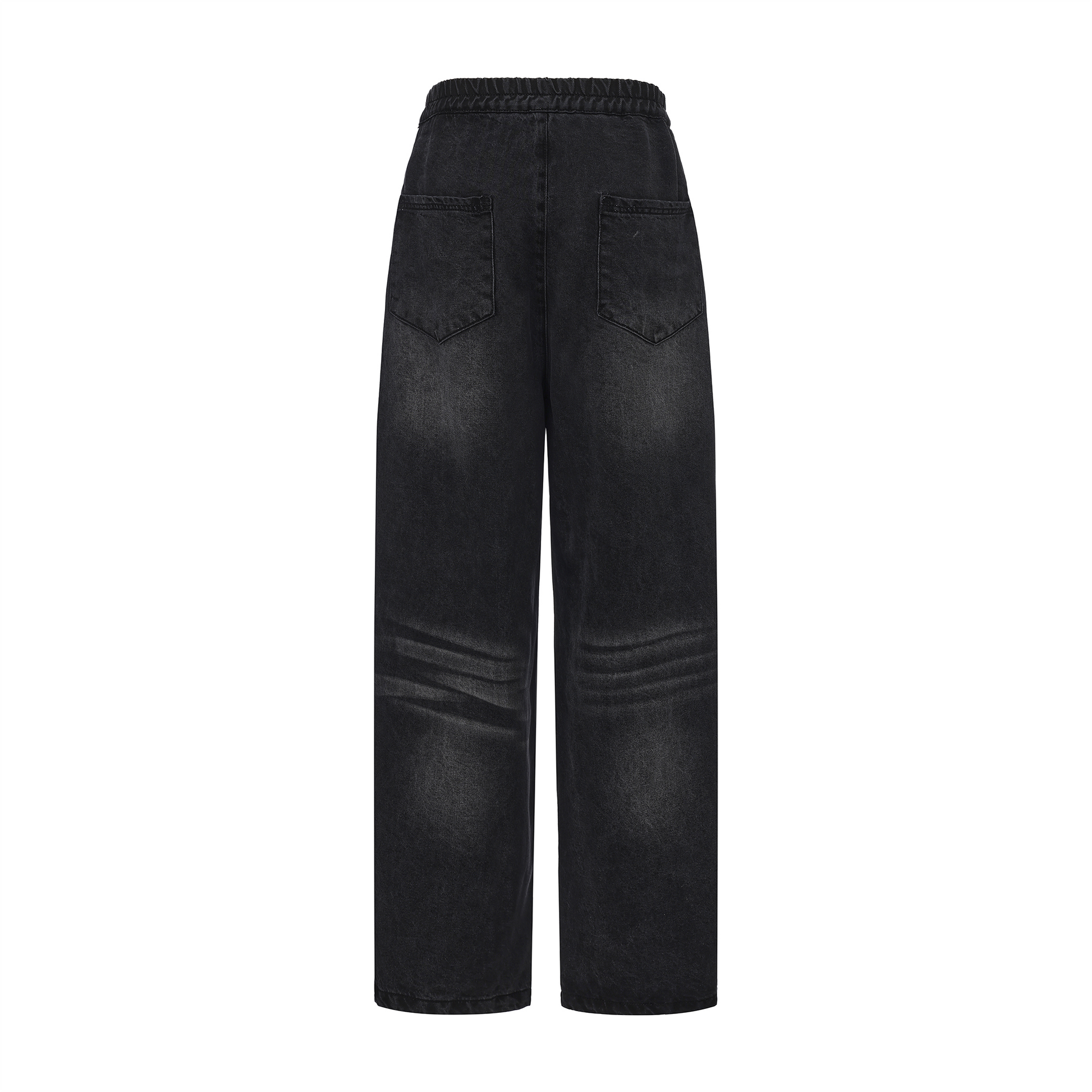 VANN VALRENCE Washed Rivet Tencel Straight-Leg Jeans-Jeans-S-Free Shipping Leatheretro