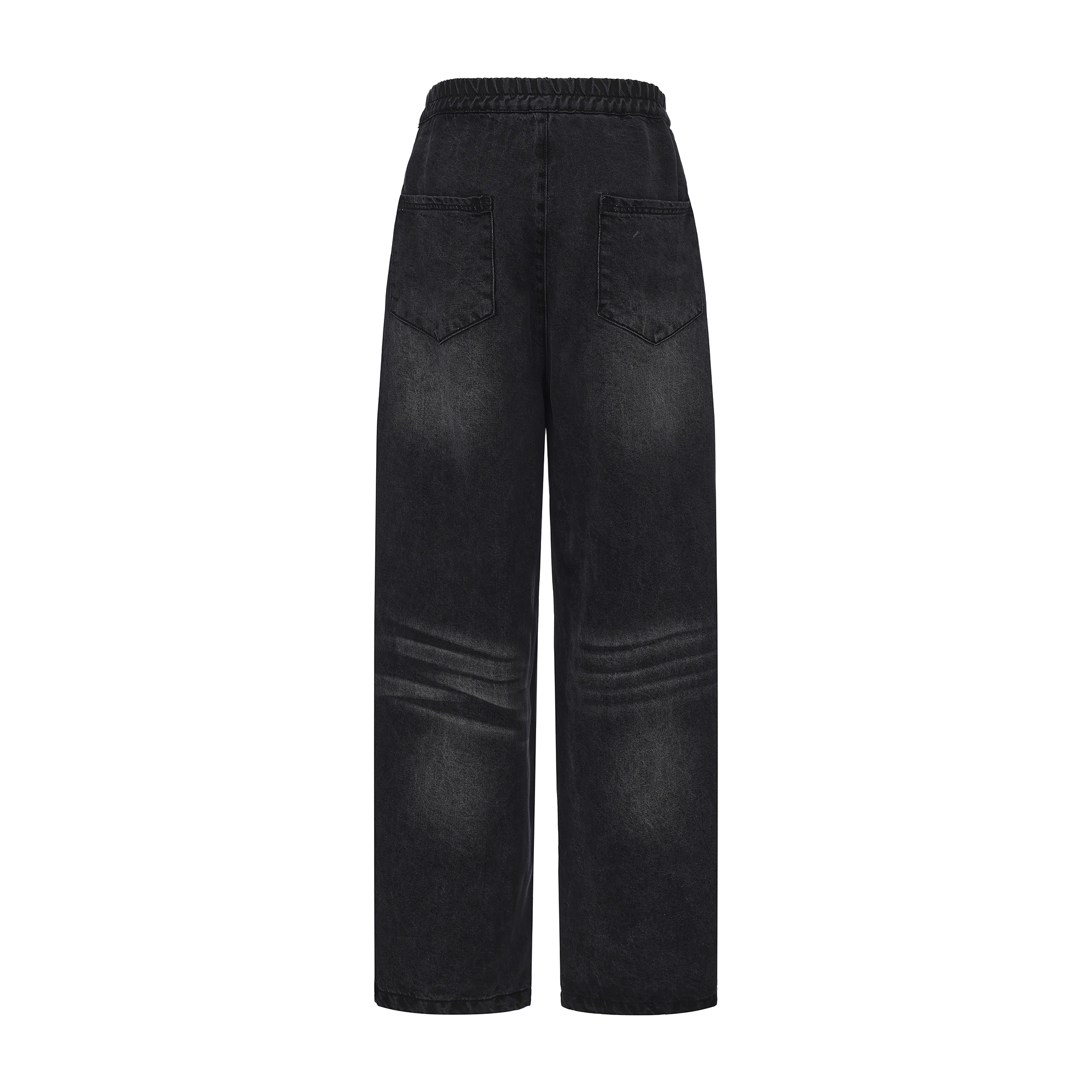 VANN VALRENCE Washed Rivet Tencel Straight-Leg Jeans-Jeans-S-Free Shipping Leatheretro