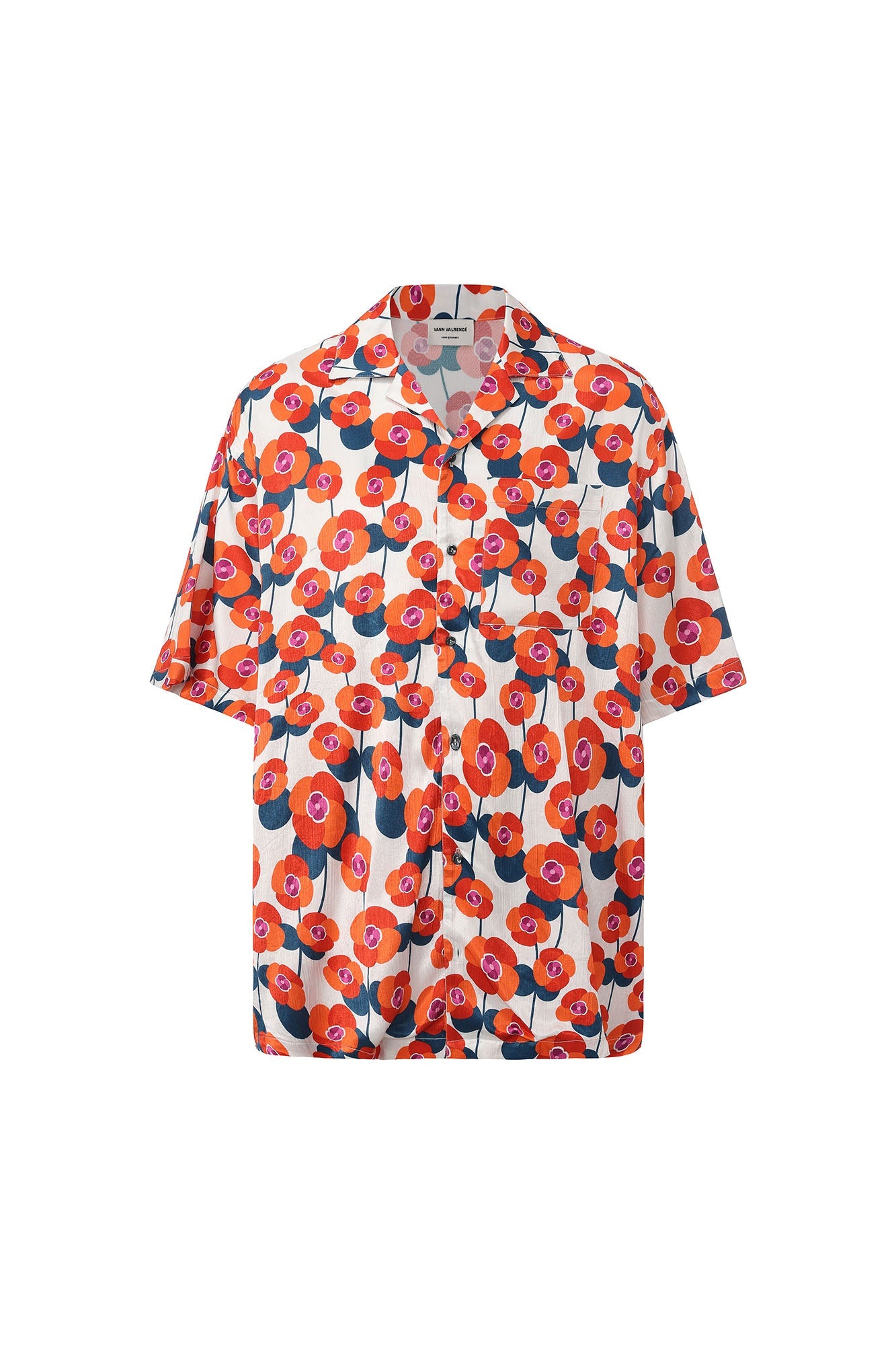 VANN VALRENCE Bloom Full-Print Half Shirt-Shirt-S-Free Shipping Leatheretro