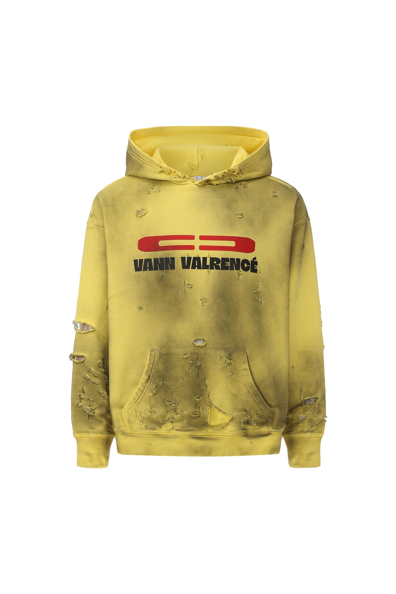 VANN VALRENCE Washed Reversible Distressed Hoodie-Hoodie-S-Free Shipping Leatheretro