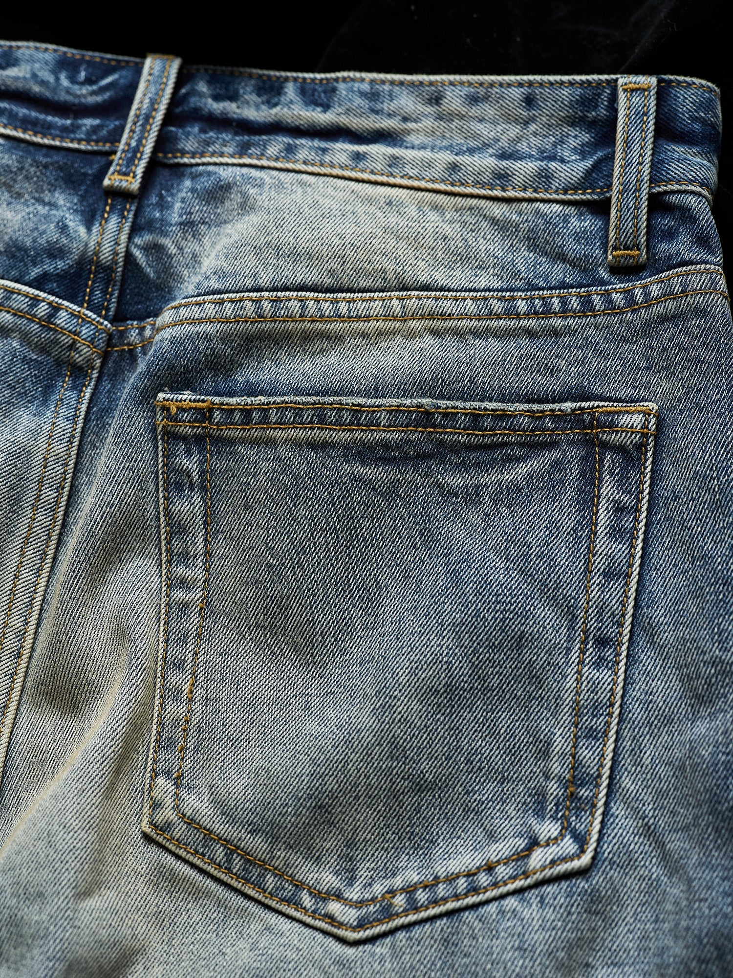 NEIGBORL Whiskering Washed Straight-Leg Jeans-Jeans-S-Free Shipping Leatheretro