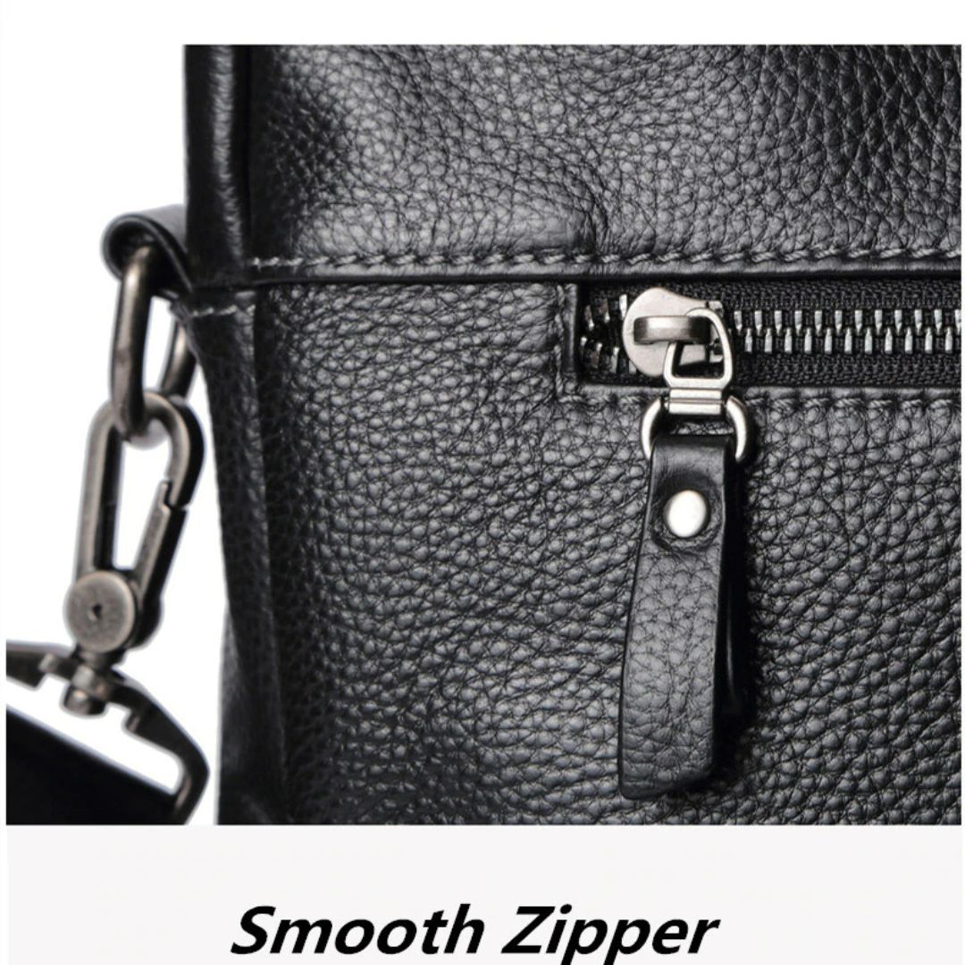 Natural Genuine Leather Men's Briefcase-Briefcase-Black-Free Shipping Leatheretro