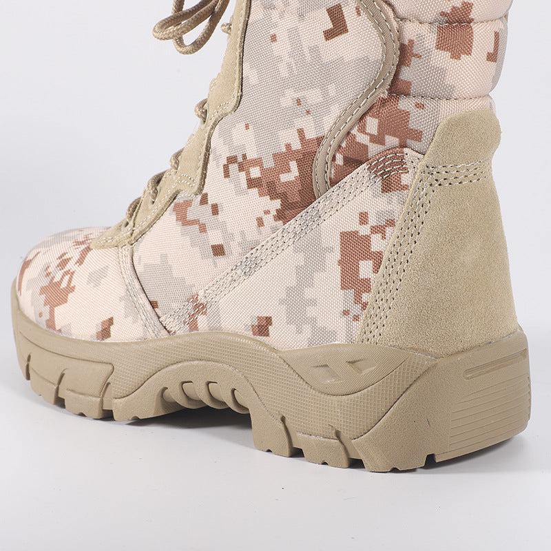 Men Outdoor Camouflage Hiking Tactical Boots-boots-A-39-Free Shipping Leatheretro