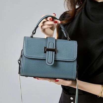 Genuine Leather Crossbody Bag for Women-Handbags-White-Free Shipping Leatheretro