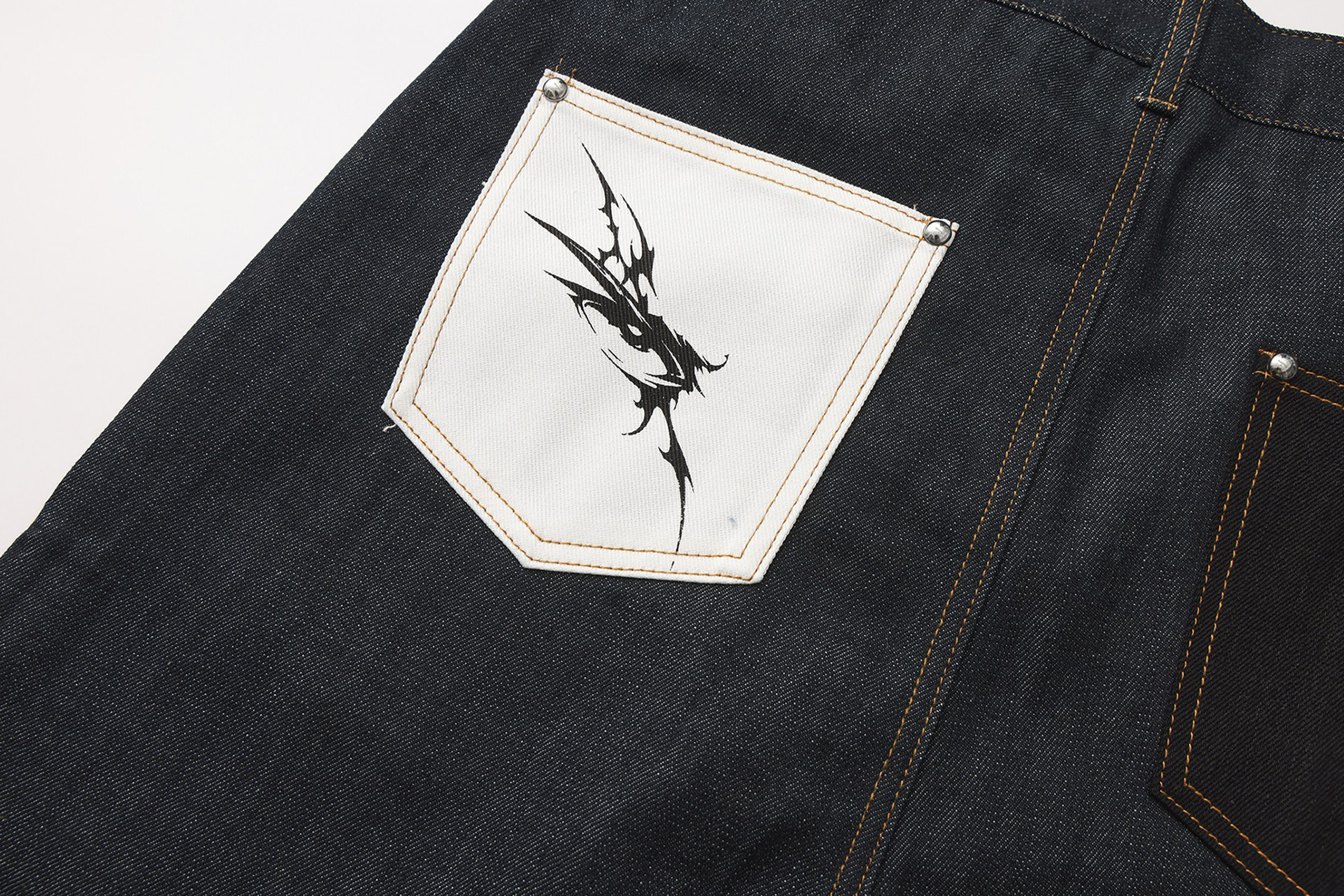 PAIKI Thorn Totem Selvedge Jeans-Jeans-S / 31"-Free Shipping Leatheretro