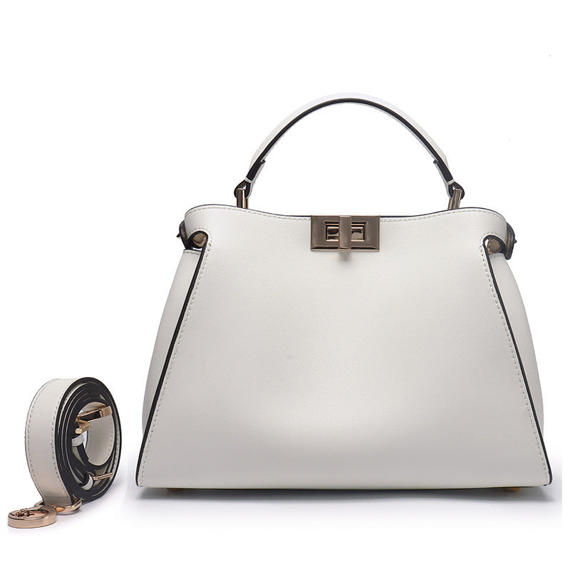 Genuine Leather Large Women’s Crossbody & Handbag-Handbags-Black King Size 39-Free Shipping Leatheretro