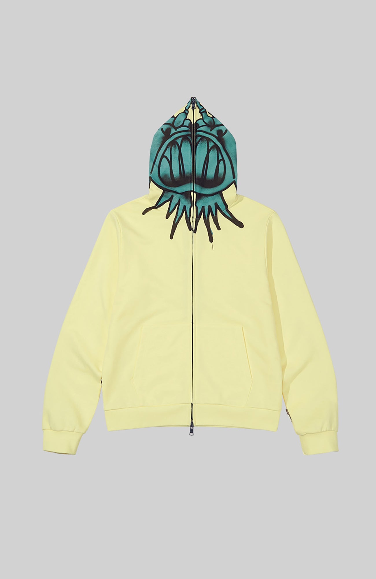 URBAN+FOREST Ocean Monster Graphic Masked Hooded Jacket-Jacket-S-Dark Gray-Free Shipping Leatheretro