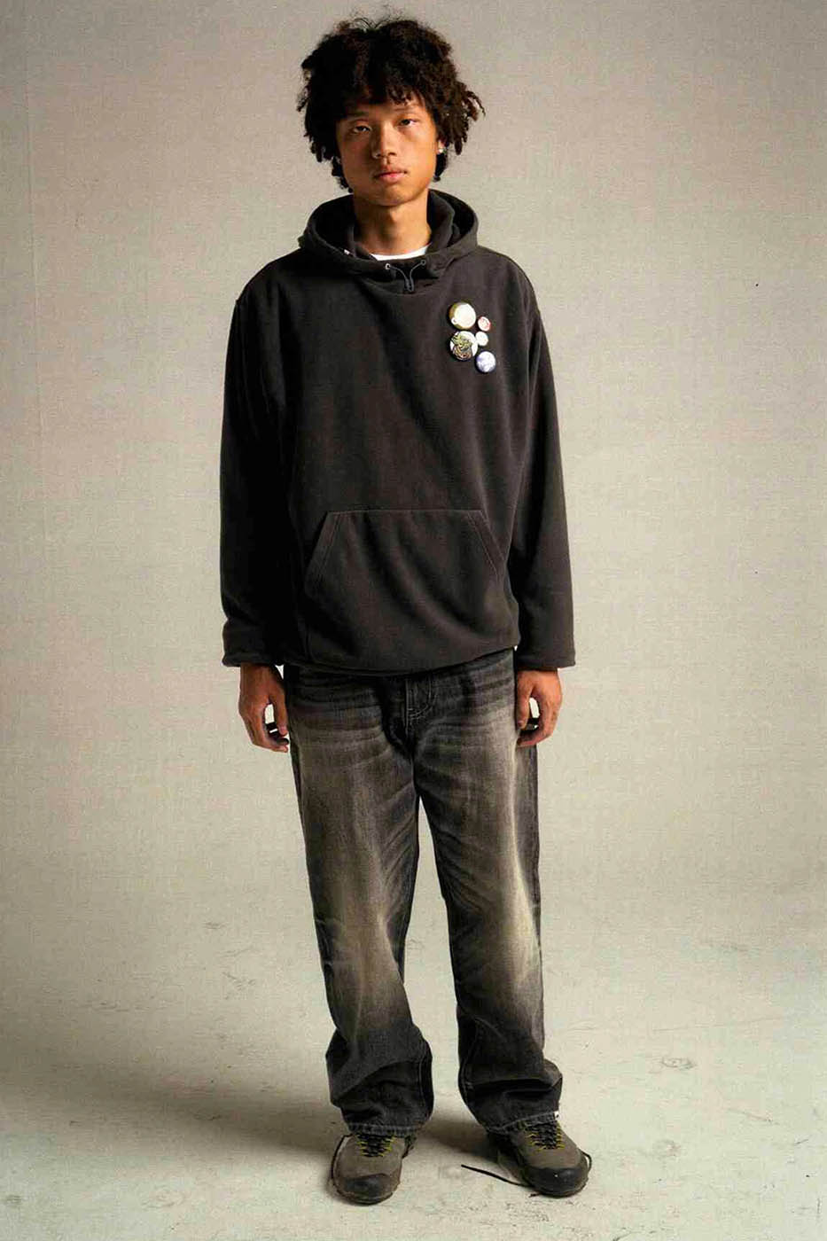 URBAN+FOREST 50s Washed Baggy Jeans-Jeans-XS-Grey-Free Shipping Leatheretro