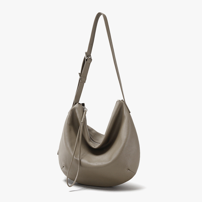 Full-Grain Soft Leather Origami Fold Tote Bag-Handbags-Coffee-Free Shipping Leatheretro