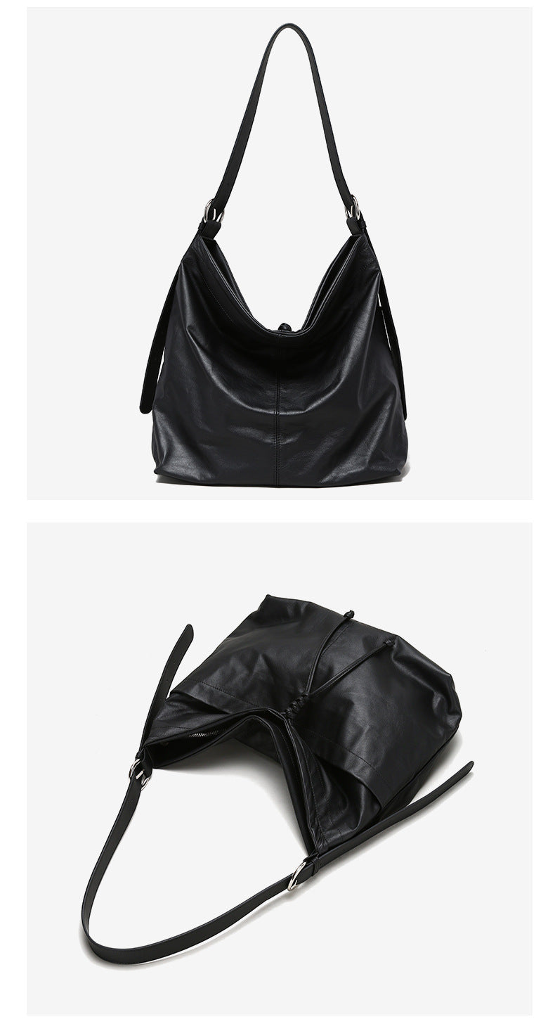 Genuine Leather Tote Bag Shoulder Bags for Women-Handbags-A-Free Shipping Leatheretro