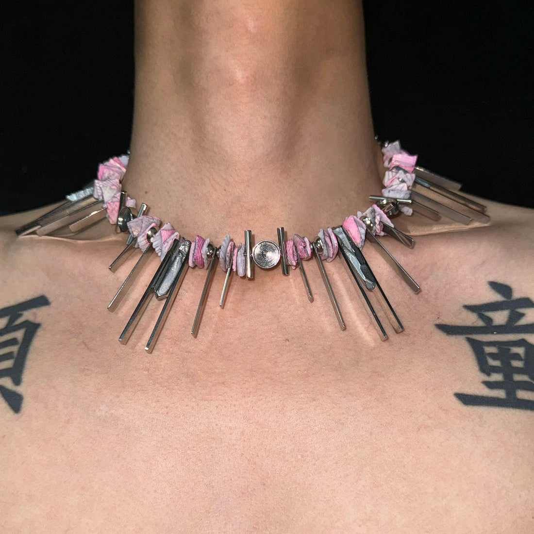 ILLUSORY The Gravity Shell Beaded Necklace-Necklace-Standard (15.7 Inches - 18.5 Inches )-Free Shipping Leatheretro