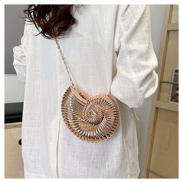 Fashion Summer Evening Party Shoulder Handbags-Handbags-Champagne-Free Shipping Leatheretro