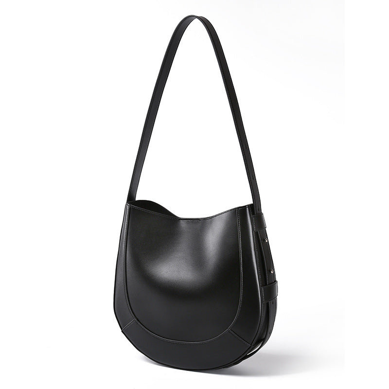 Luxury Genuine Leather Shirley Tote – Niche Minimalist Shoulder Bag-Handbags-A-Free Shipping Leatheretro