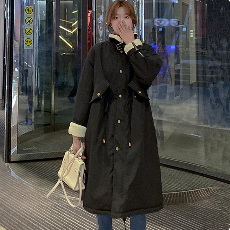 Fashion Winter Warm Long Overcoats for Women-Outerwear-Black-XS 40-50 kg-Free Shipping Leatheretro