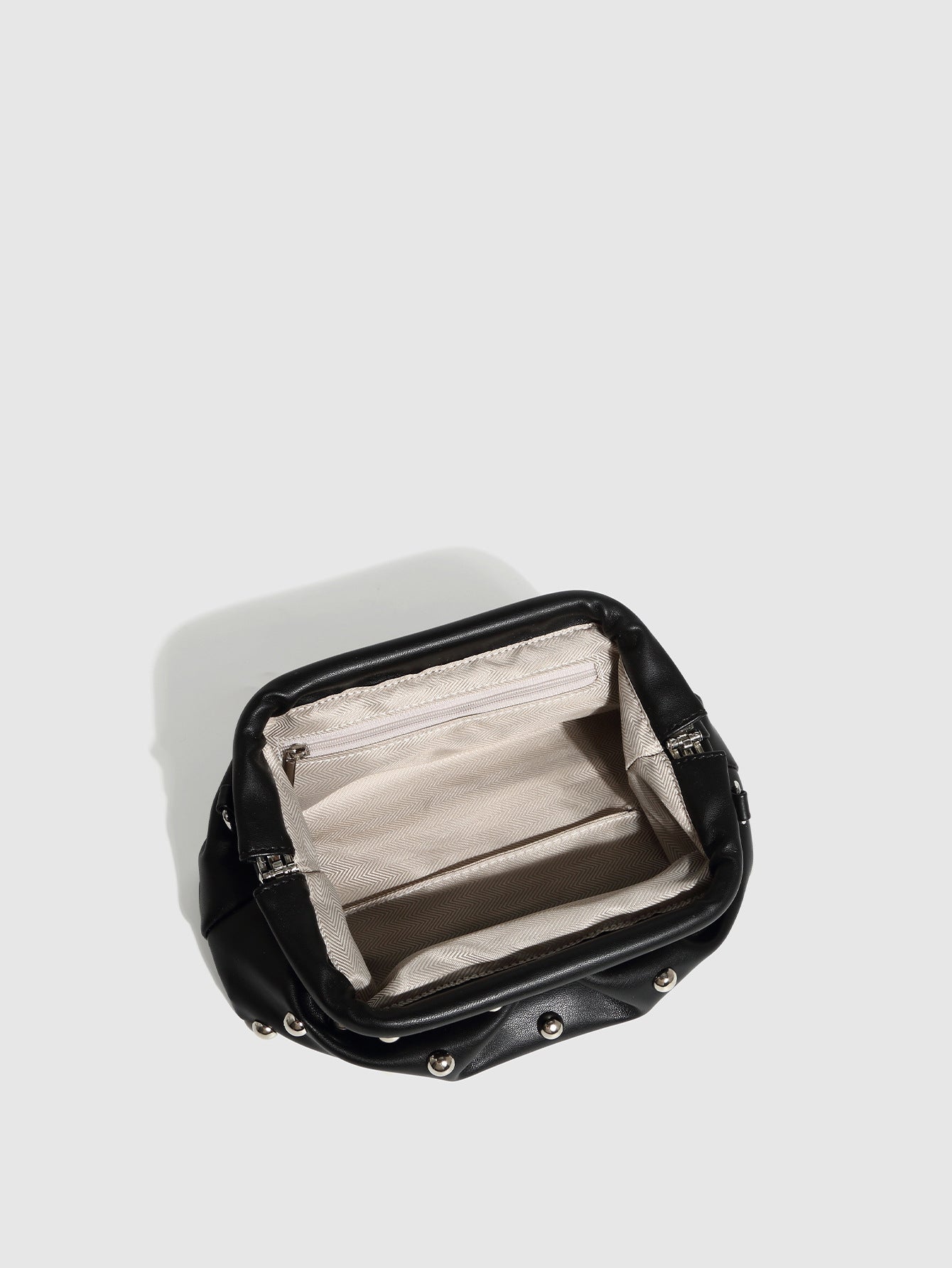 Women's Pleated Dumpling Bag-Black-Free Shipping Leatheretro