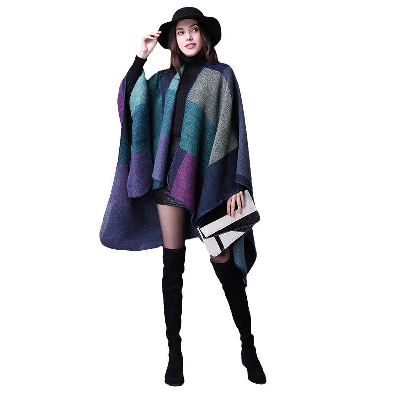 Casual Faux Cashmere Ethnic Versatile Warm Cloak-Scarves & Shawls-1-130*150CM-Free Shipping Leatheretro