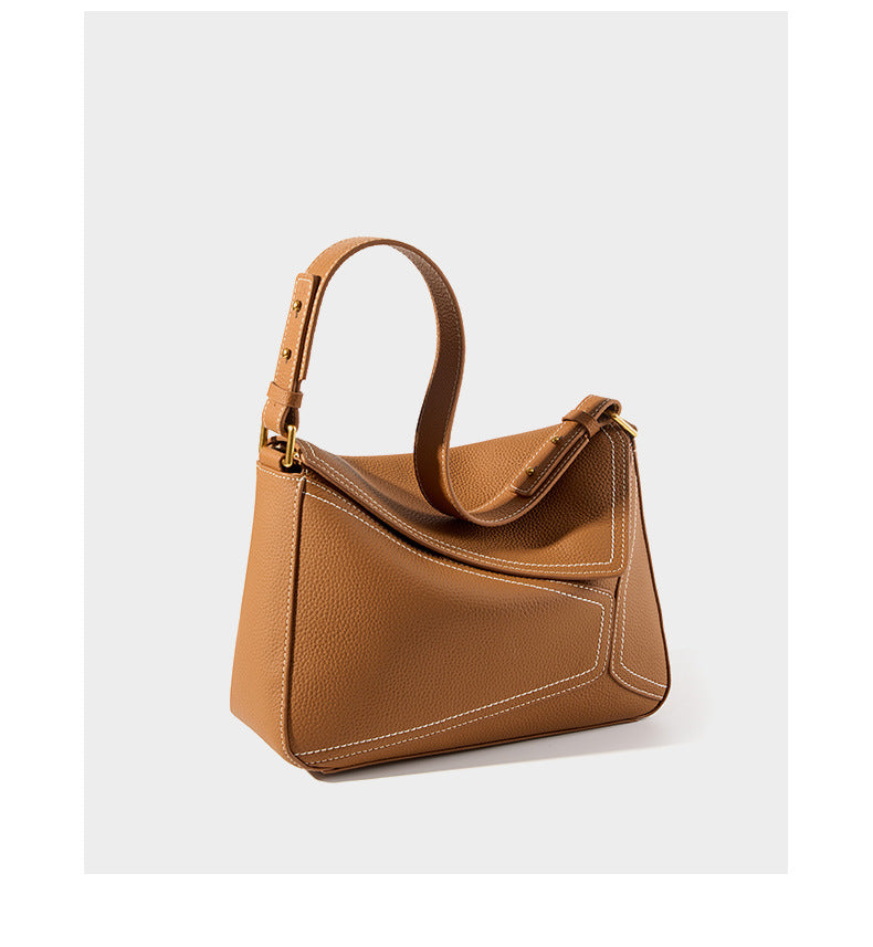 Luxury Leather Tote Bag for Women-Handbags-Brown-Free Shipping Leatheretro