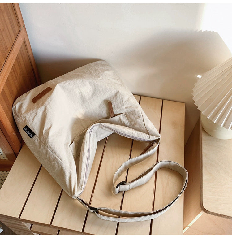 BOOM Large Capacity Water-Resistant Messenger Crossbody Bag-Black-Free Shipping Leatheretro