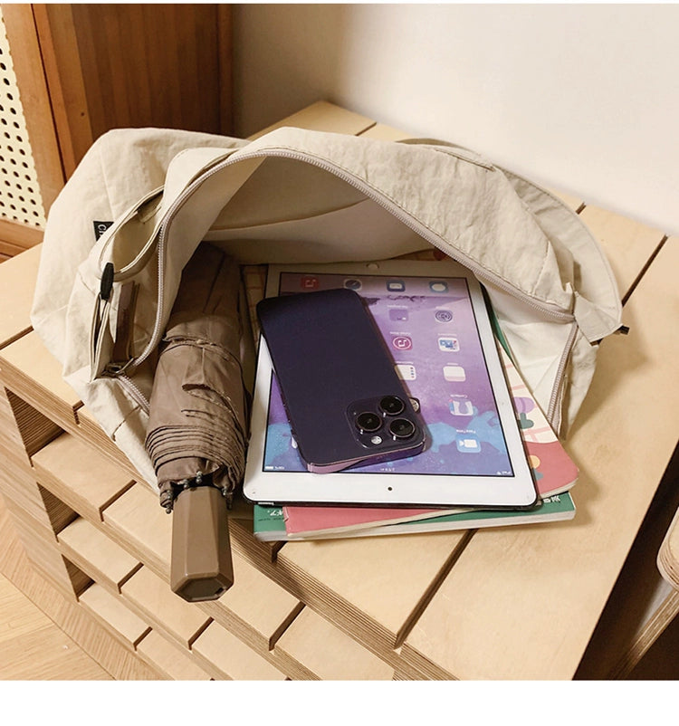 BOOM Large Capacity Water-Resistant Messenger Crossbody Bag-Black-Free Shipping Leatheretro