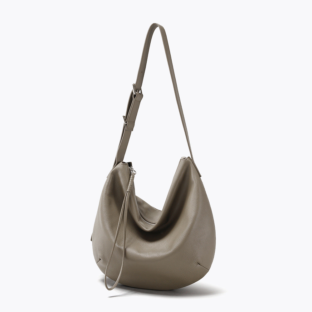 Full-Grain Soft Leather Origami Fold Tote Bag-Handbags-Coffee-Free Shipping Leatheretro